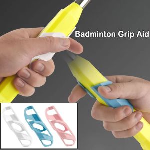 JAYNEBIO Universal Badminton Grip Aid Improve Skills Durable Badminton Racket Posture Correction Easy Installation Badminton Grip Holder for Badminton Beginner