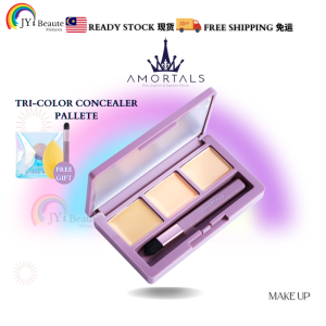 AMORTALS KOREA Tri-Color Concealer Palette Covers Dark Circles  beaty makeup contour gel face mekap 尔木萄 三色遮瑕盘遮暇膏遮盖黑眼圈