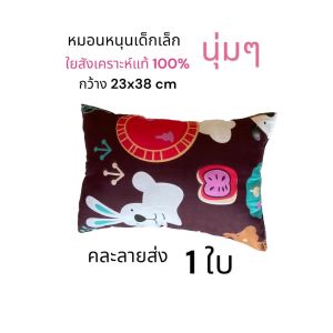 หมอนหนุนเด็ก หมอนสำหรับเด็กเล็ก ใยสังเคราะห์แท้ 100% นุ่มมากๆ ขนาด 23x38 cm (คละลายส่ง)
