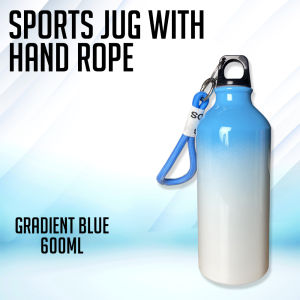 Risefully 600ml Sublimation Gradient Sports Jug with Hand Rope