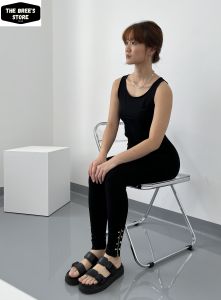 Pinkdose Ava Legging Wanita Dewasa Sleting Paku Tebal Murah