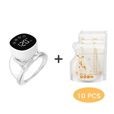 Electric Breast Pump Wearable Hands-Free Breast Pump Painless Portable Rechargeable 3 Mode 9 Level