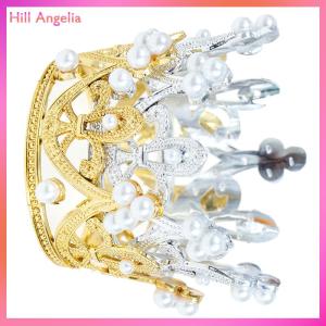 [Hill Angelia] 1PC Mini Crown Cake Topper Tiara Children Hair Ornaments