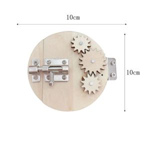 LIEYH Hand Grasping Busy Board DIY Puzzle Toy Montessori Ability Training Busy Board Accessories Children Puzzle Toy Switch Function Egg Light Timer Switchs Educational Toys