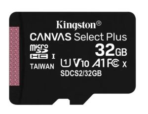 Kingston Canvas Select Plus Micro SD Cards 32GB 64GB 128GB 256GB 512GB MicroSDXC W/ A1 Performance Class Memory Card