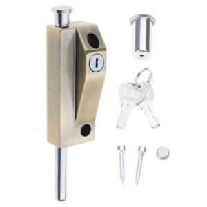 Bathroom Toilet Shop Ground Lock Framed Glass Door Lock Aluminum Alloys Double Door Floor Latches Easy to Install