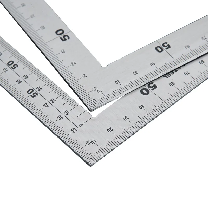 Square Ruler FSSTUD Small L-Shaped Ruler - 150x100mm Stainless Steel ...