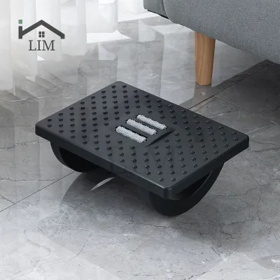 Ergonomic Office Foot Stool Rest with Foot Massage Roller Leg Rest Foot Stand Adjustable Footrest