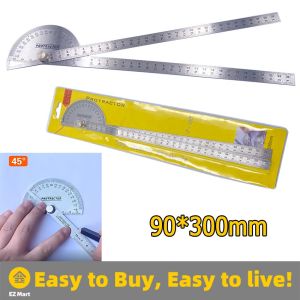 【Fast Shipping】 180 Degree Protractor Metal Angle Finder Goniometer Angle Ruler Stainless Steel Woodworking Tools Rotary Measuring Ruler Javascript:Angle-Ruler