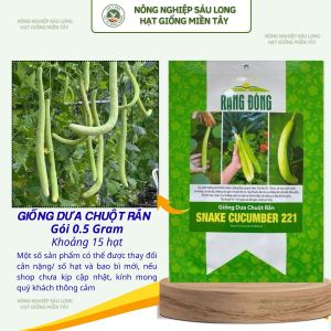 Hạt giống Dưa Chuột Rắn Snake Cucumber 221 (05g~15 hạt) trái dài mùi thơm