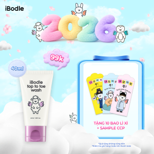 Sữa Tắm Gội Dịu Nhẹ iBodle Top to Toe Wash Làm Sạch Dưỡng Ẩm Cho Bé (40ml)