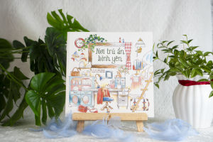 Sách tô màu Tiệm postcard trong khu rừng nhỏ - Đinh Tị Books