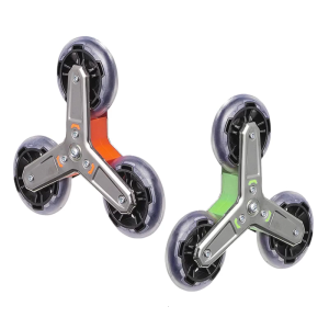 Steel Shopping Cart Replacement Wheel Set of 2 Triangle Casters Smooth Rolling Cart Wheel for Easy Stair Climbing