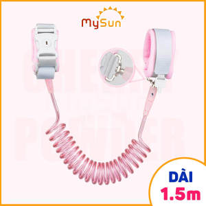 Dây đai vòng đeo tay dắt bé đi dạo phản quảng có khóa an toàn chống lạc cho trẻ em MySun