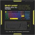 Onikuma G38 98 Keys RGB Wired Mechanical Keyboard Black (Tea Axis). 