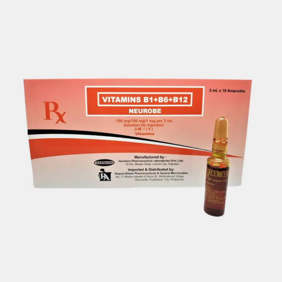 vitamin b12 injection philippines Neurobe B Complex (B1+B6+B12) 3mL injectionb12