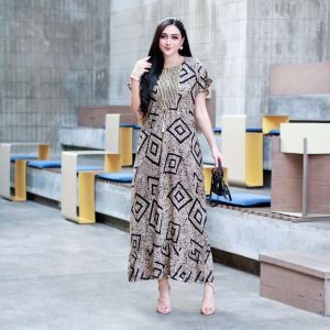 Dress Renda Motif 3D Bahan Rayon Premium