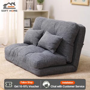 SOFTHOME Sofa Bed 185*120*25CM Bedroom Tatami Foldable 2 People Lazy Sofa Wide Apartment Dual Purpse