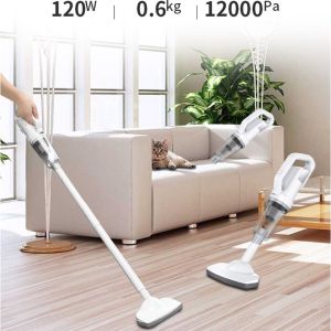 【Local Stock】12000PA Cordless Handheld Vacuum Cleaner Lightweight High Suction Home Vacuum Compact Bagless Vacuum Car Vacuum High Power Silent Home Tool