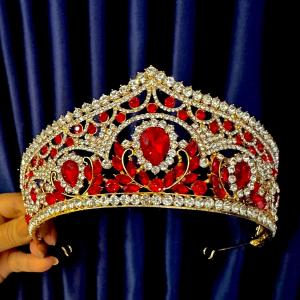 Elegant Pageant Party Silver Gold Red Blue Crowns 3 inches height