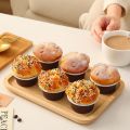 Fake Cupcakes, Artificial Cupcakes for Display, Realistic Fake Food, Artificial Cake Fake Desserts Pastries for Decoration, Decorative Faux Cakes Set C 6 Pack. 