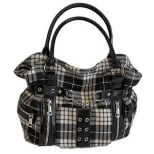 Dung tích lớn Túi Dây Xích Đeo Vai trong Gothic Punk thiết kế thực tế vải nách túi cho những người đam mê thời trang