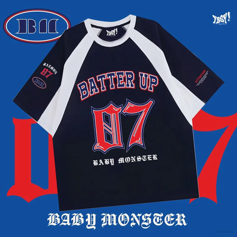 baby monster ベースボールシャツ ブラック M BABY MONSTER BATER UP