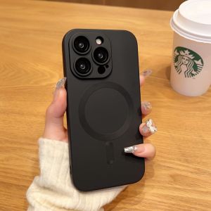 Crashstar Với Ống Kính Phim Magsafe Silicone Nhựa dẻo Mềm Chống Sốc vỏ điện thoại Cho iPhone 17 16 15 14 Pro Max Air Cộng Với 16E 13 12 11 Pro Max Không Dây Sạc Ốp điện thoại Bìa Với Ống Kính bọc hoàn toàn Máy Ảnh Bảo Vệ Bán Chạy