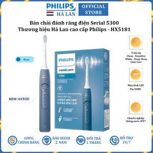 Bàn chải đánh răng điện Sonicare ProtectiveClean serial 5300 thương hiệu Hà Lan cao cấp Philips HX5181 - Hàng nhập khẩu (BH 24 THÁNG)