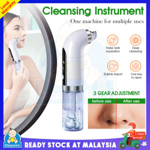 【Free Gift】Electric Small Bubble Blackhead Remover Vacuum Suction Acne Extractor Pores Deeply Cleaning USB Rechargeable Water Cycle Pore Acne Pimple Removal Facial Cleaning Tool| DaQueen