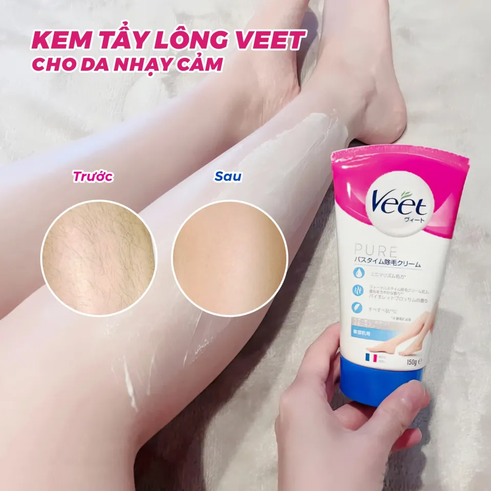 Kem Tẩy Lông Veet Pure Nhật Bản 150gr | lazada.vn