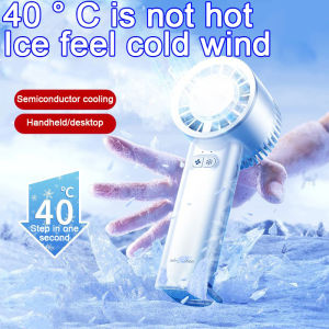 1800mah High Speed Turbo Kipas Angin Mini Fan Portable Handheld Rechargeable Kipas Desk Cooling Fan Strong Wind Air Cooler