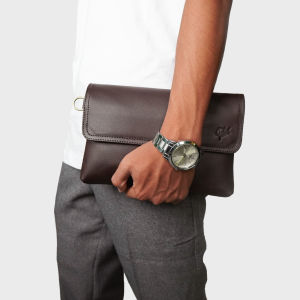 Tas Tangan Pria Branded Kulit Asli. Caliandravieri CVR1 Moessa