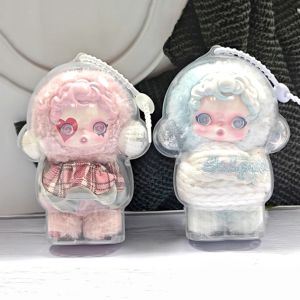 SUPERRR Winter Music Series SP Skullpanda Protective Shell Waterproof Transparent Skullpanda Doll Storage Bag Hanging Pouch Dustproof Skullpanda Doll Display Box