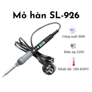 Tay hàn thiếc mini mỏ hàn chì hàn thiếc điều chỉnh nhiệt độ 180°C-480°C SL 926 90w 220V mỏ hàn nhỏ gọn lên nhiệt nhanh tiện lợi cho mang đi khắp mọi nơi tặng bọt biển+nhựa thông