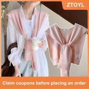 【ZTOYL】 ผ้าคลุมไหล่ถักแบบเกาหลีสำหรับผู้หญิงสำหรับฤดูร้อน
