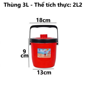 Phích đá phích giữ nhiệt tròn 3L5L7L 10L11L 28LViệt Nhật chất lượng cao (số lít là kích thước cả vỏ ngoài)