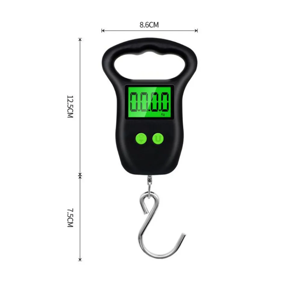 Hanging Scale 50kg Electronic Fishing Weights Digital Scales Kitchen Weight  Tool