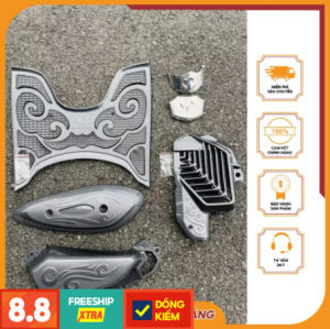 Bộ Trang trí xe SH mode 2023 Cacbon Bảo Vệ Xe Honda SHmode 2020-2023 Bô + Bầu + Quạt + Thảm + Mỏ Rè Trước Sau