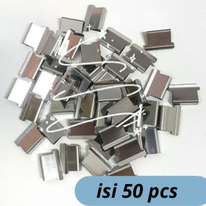 Kliper Penjepit Kertas Stapler Refill Dorong Paper Clips Poratble Stainless Steel Staples Otomatis PST