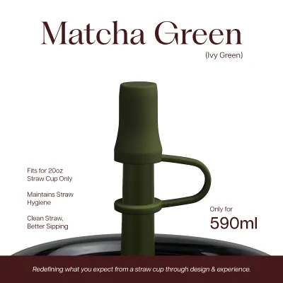 STTOKE Leakproof 20oz Straw Tip Cover | Strawberry Matcha Collection | Accessories | Compatible with 590ml (20oz) only