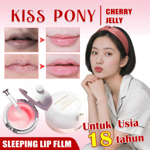 Travel Size Lip Therapy - Krim Bibir Pelembab Intensif - Perawatan Bibir Gelap Peeling Alami 15ml | CHERRY JELLY SLEEPING LIP FLLM