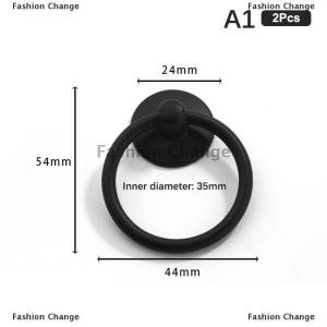 [COD] Fashion Change 2Pc Vintage Round Ring Furniture Door Pull Handle Alloy Cabinet Dresser Drawer Knobs Handle