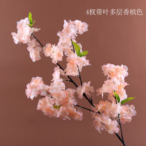 Artificial Cherry Blossom Branch Home Wedding Decoration 4 Branch 3 Branch Sakura Flower Fake Flowers