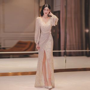 Evening Gown for Women Elegance Banquet Socialite Party Host Birthday Party Formal Female Glitter Dress