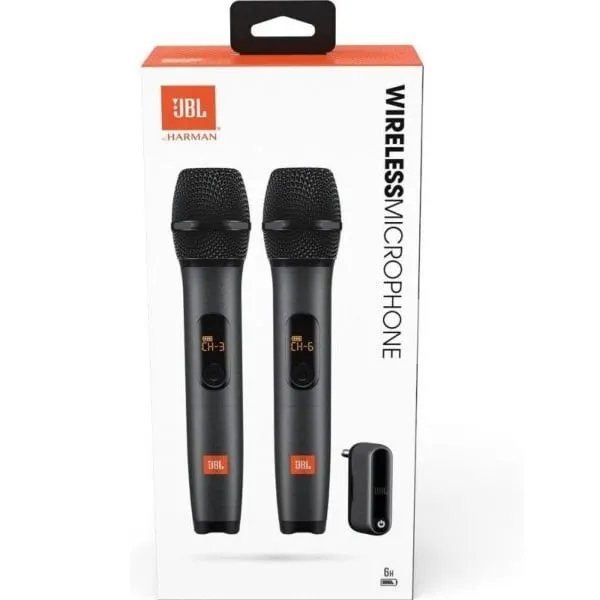 JBL WIRELESS MICROPHONE BLACK ORIGINAL AND COMES WITH ONE YEAR