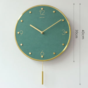 Fashion European Mute Hot Sale Swing Wall Clock Home Living Room Simple Modern Minimalist Atmosphere Creative Quartz Clock
