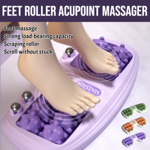 Home Magnetic Therapy Four Rows Foot Massager Nutritional Acupoints Roller Massager Feet Roller Acupoint Massager Foot Massage