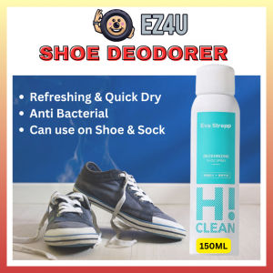 [EZ4U] Shoe Spray Anti-smell Anti-bacterial Shoe Deodorizer Fresh Smell Spray Footwear Pewangi Kasut 150ML