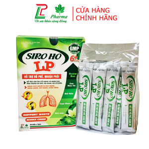 Siro ho LP - Giúp giảm ho Bổ phế tiêu đờm hiệu quả - Thành phần 100% thảo dược dùng an toàn cho trẻ từ 6 tháng tuổi - Hộp 20 gói chuẩn GMP Bộ Y tế